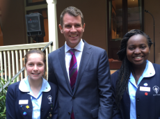 Krystal, Premier Mike Baird and Beverley