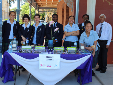 Delany College, Granville students and staff at their expo table