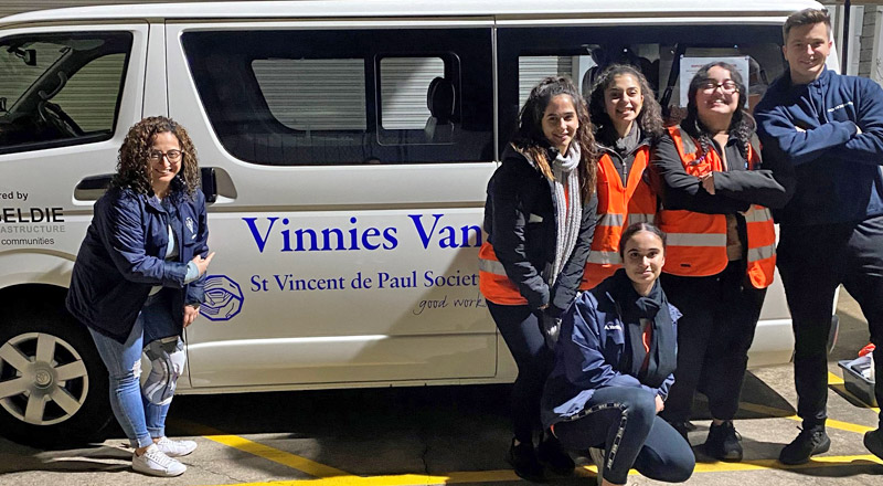 Social Justice Vinnies Van at Delany Catholic College Granville
