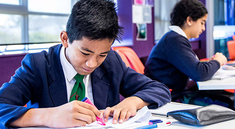 Delany Catholic College Granville students studying in class