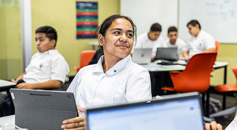Student learning at Delany Catholic College Granville
