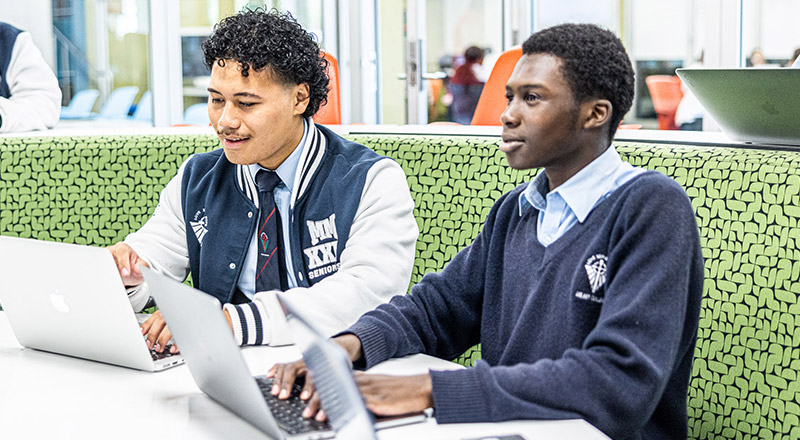 Senior students at Delany Catholic College Granville