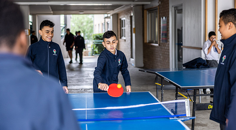 Table tennis at Delany Catholic College Granville