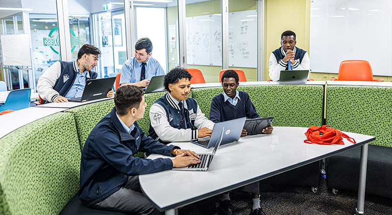 Delany Catholic College Granville students in class