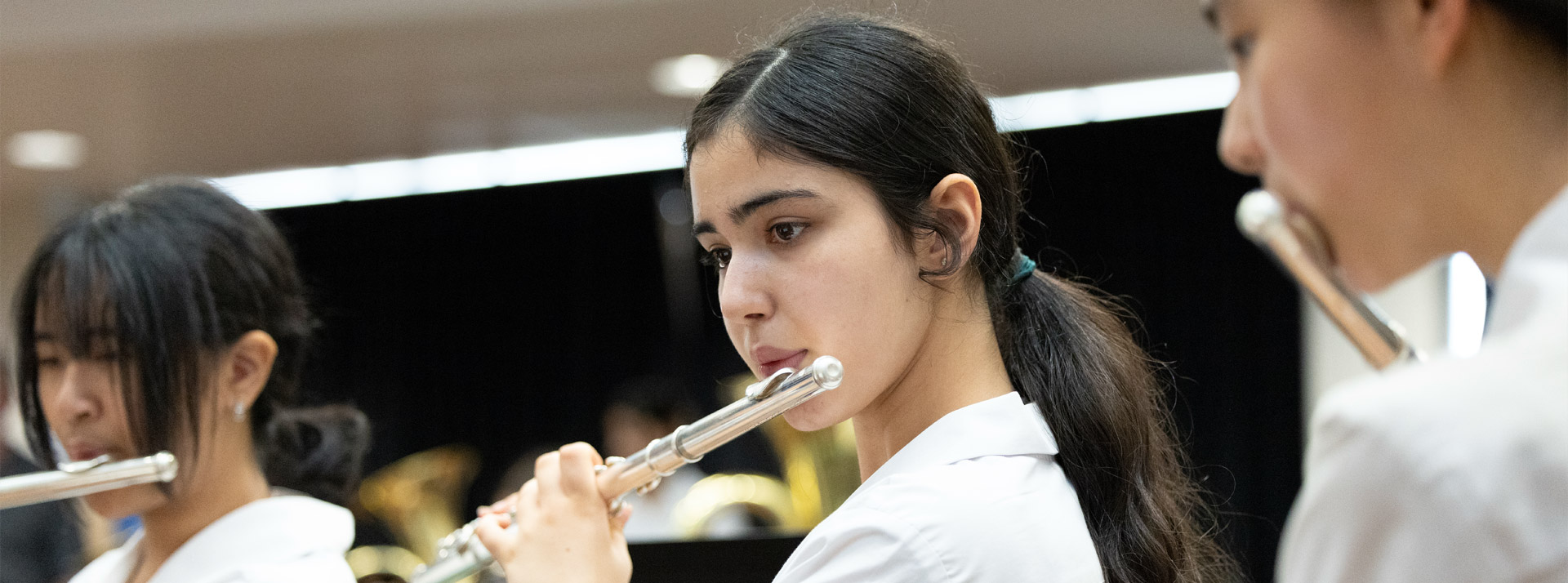 Delany College Granville Student playing flute