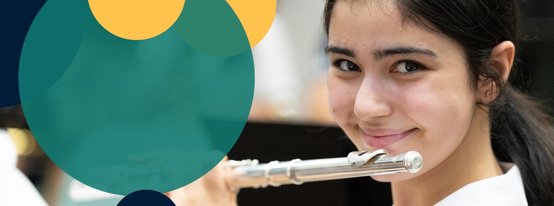 Delany Granville student playing flute