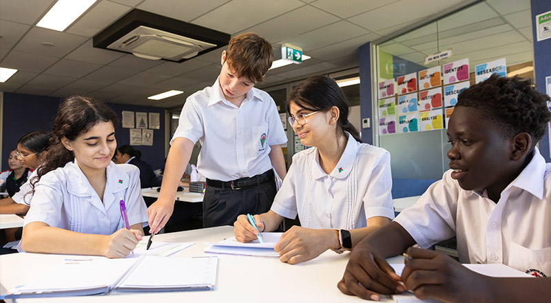 Delany Granville students in class