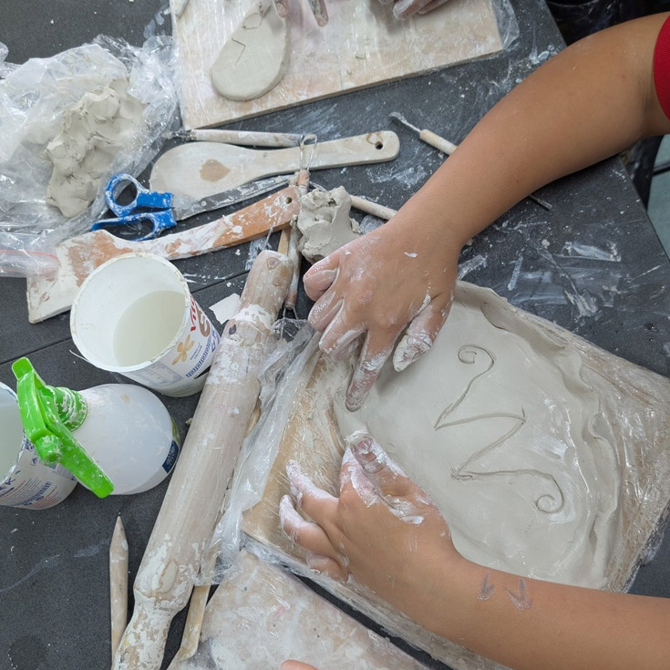 Clay creation at Delany Granville
