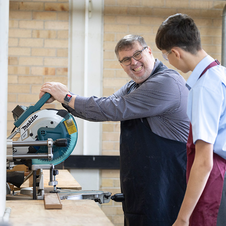 Wood Tech Industry class at Delany college Granville